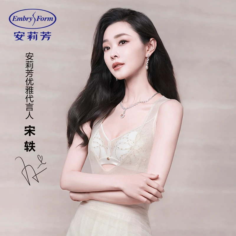 【新品欧若风兔耳朵】安莉芳内衣舒适大胸显小美背蕾丝文胸EBW1009