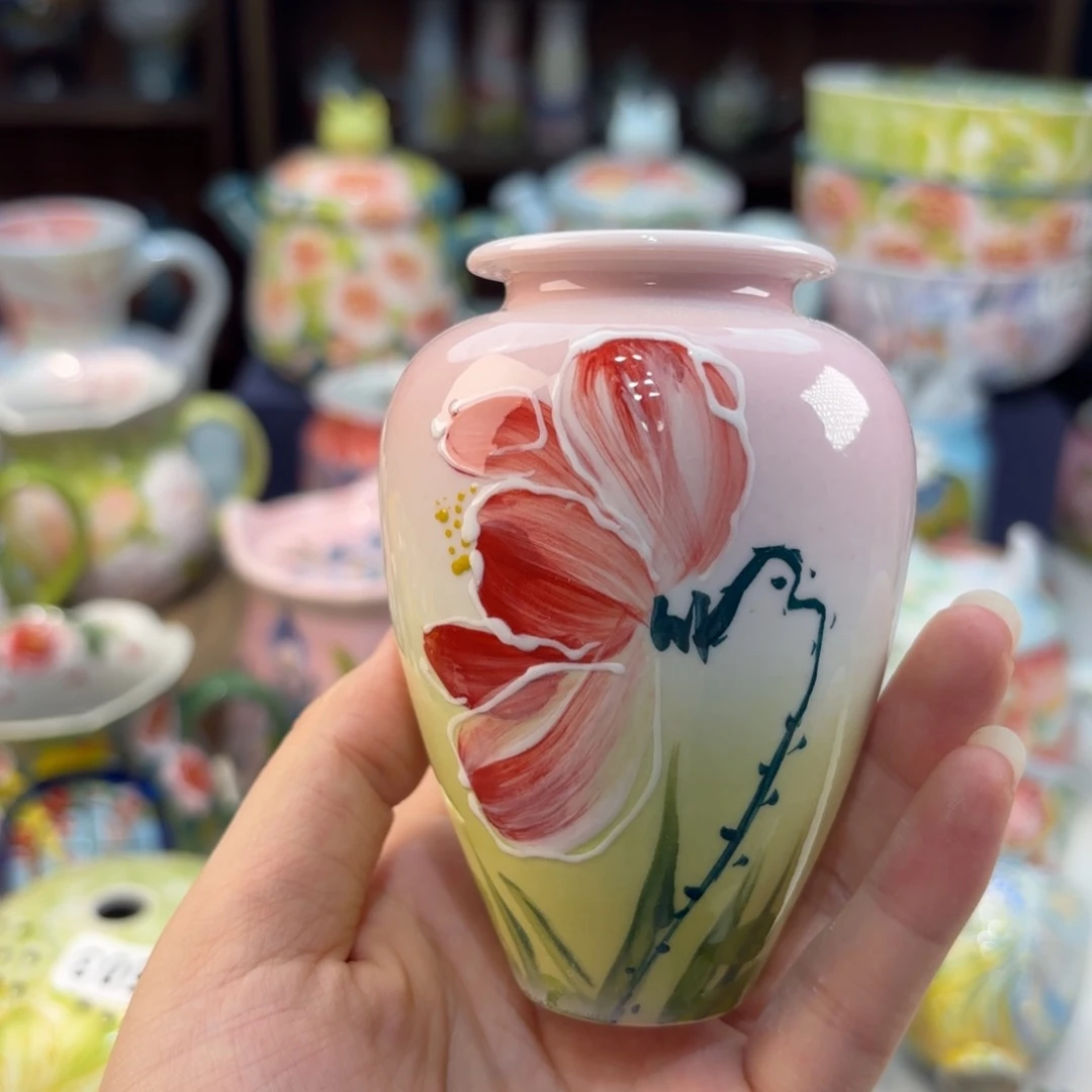 瓷片景德镇手绘高温釉下彩陶瓷茶具