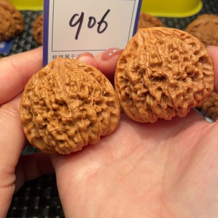 文玩核桃把件48官帽906