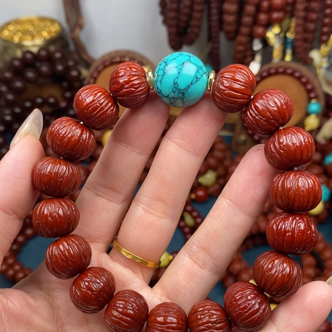 猴头核桃吊坠土豪15+绿