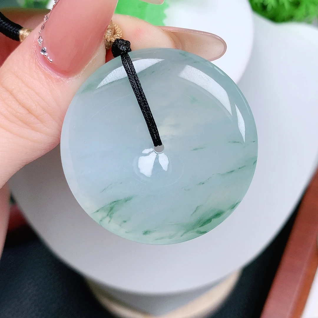 翡翠未镶嵌颈饰平安39-6