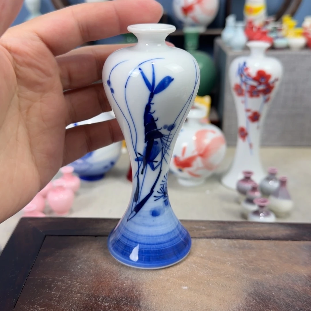 陶瓷手工小花器摆件