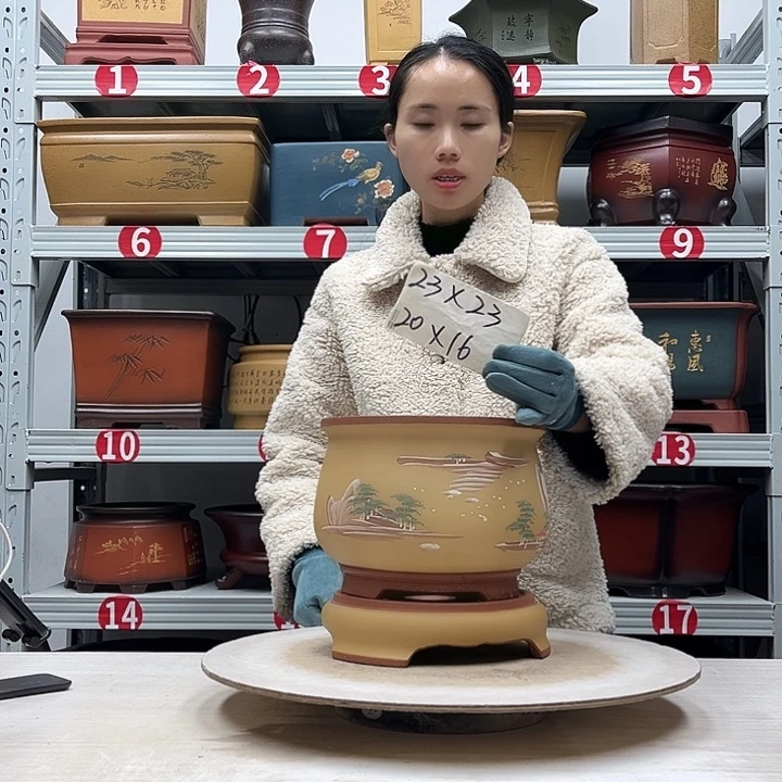 紫砂花盆紫砂花盆