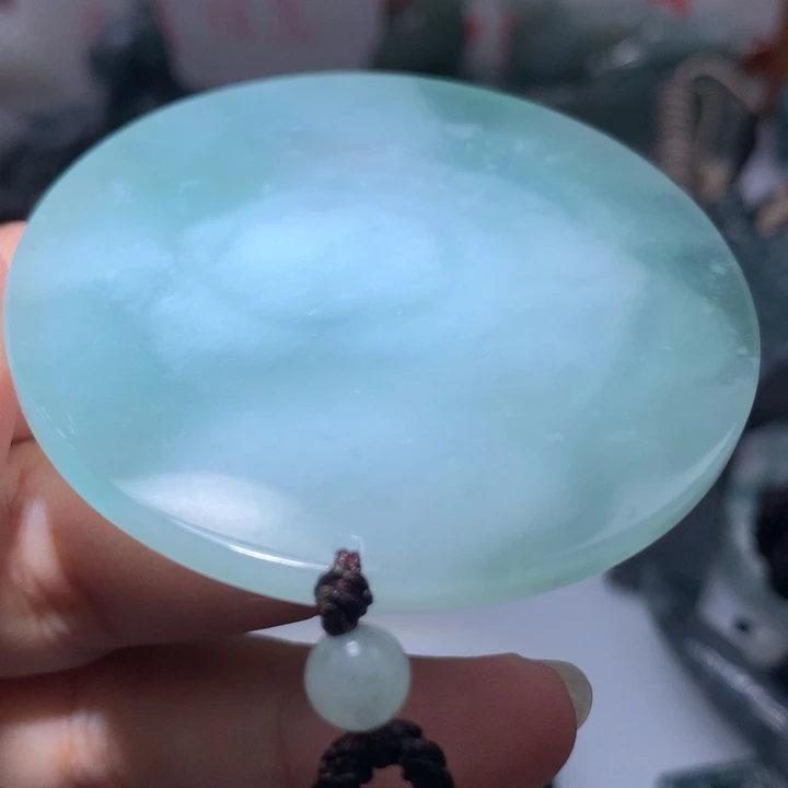 翡翠颈饰未镶嵌保真天然A货翡翠