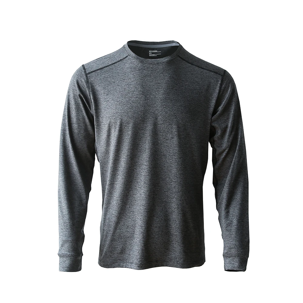 小陆家城市系列!蓄热暖绒!3D立裁!男士户外抓绒衣打底长袖T恤8837