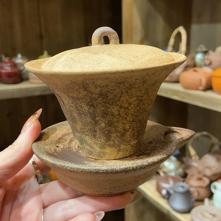 柴烧老岩泥高端茶器