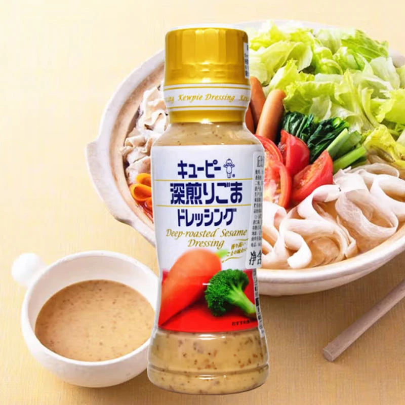 日本进口丘比深煎芝麻沙拉酱180ml蔬菜水果色拉火锅和风蘸酱