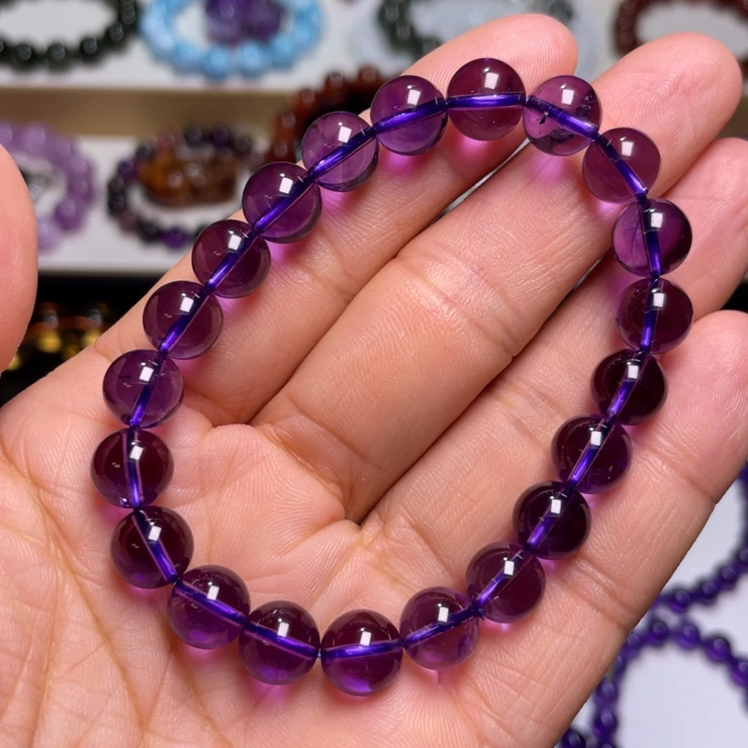 水晶手链未镶嵌紫水晶9+m