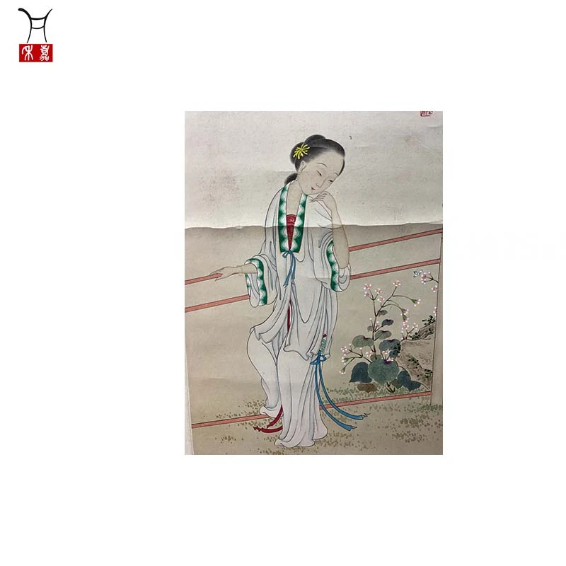 R028仕女立轴25x53/1.2平尺