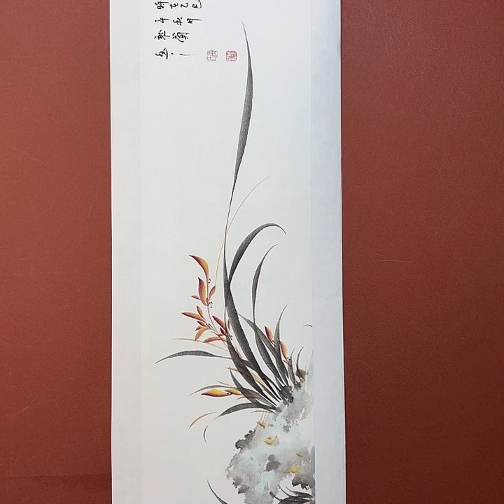国画听兰老师花鸟