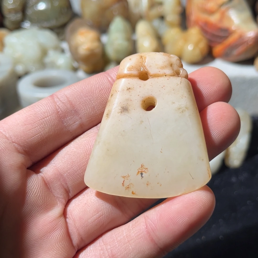 和田玉未镶嵌挂件