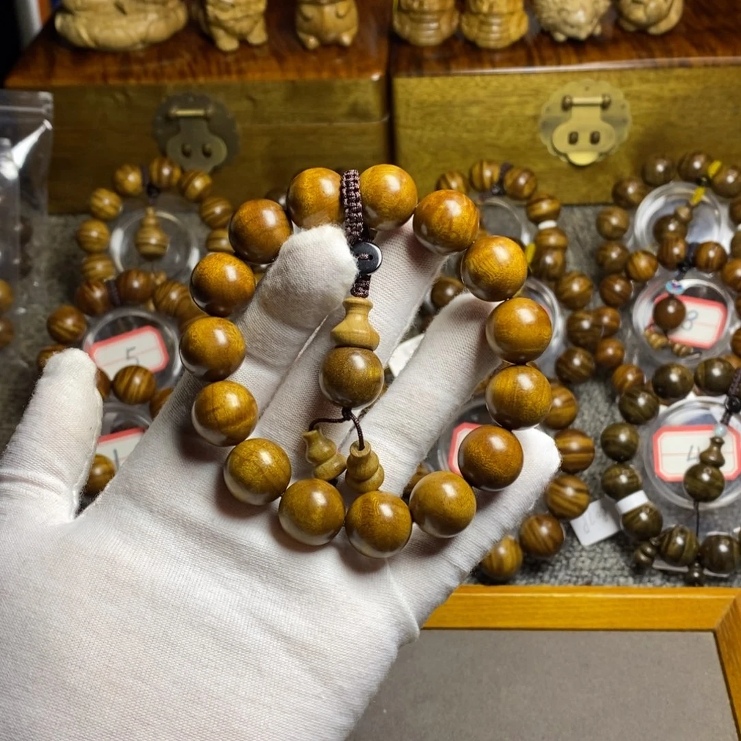 楠木（金丝楠）手串/手链枯木料水波1.5