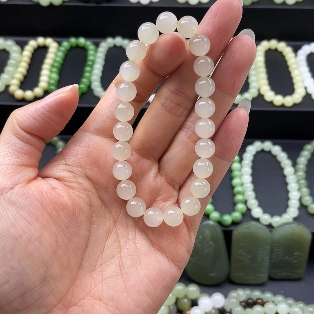 和田玉未镶嵌手链