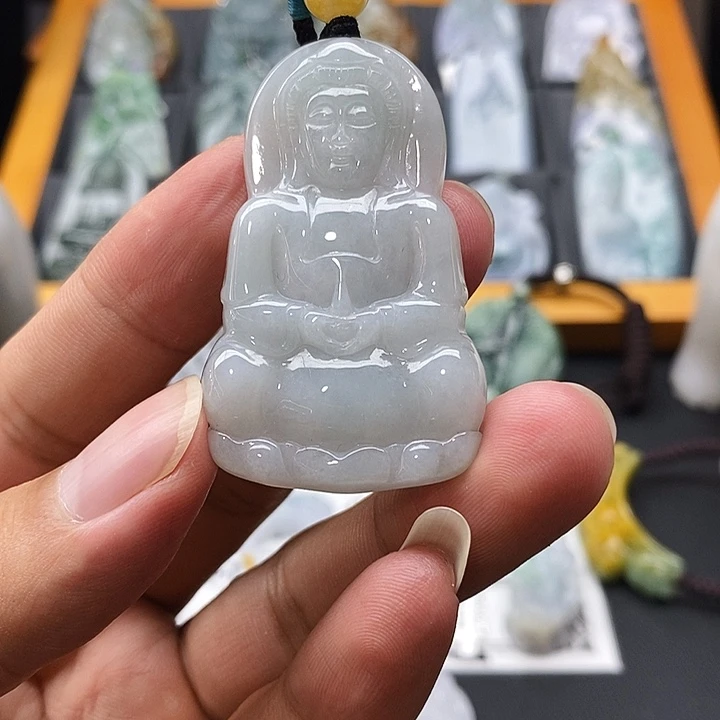 翡翠未镶嵌吊坠(不含链)挂件