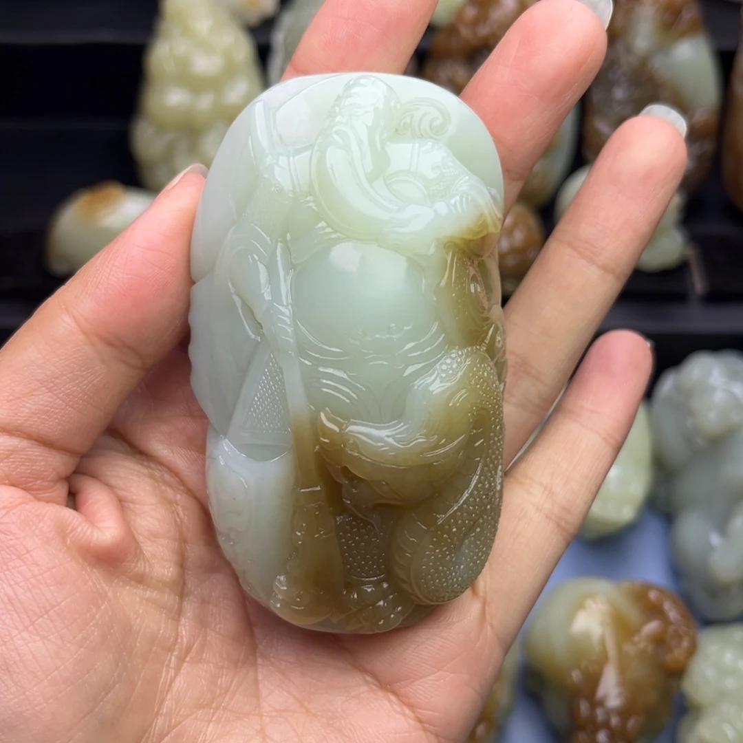 和田玉未镶嵌挂件