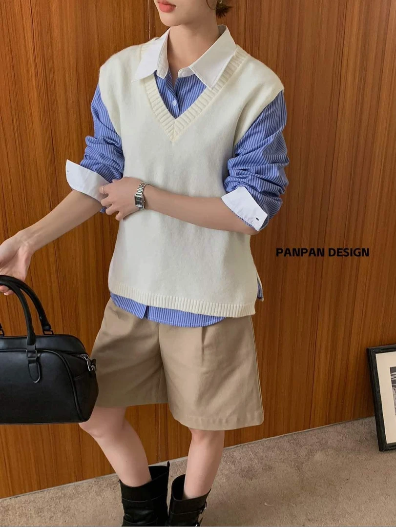 4123 十三行 早春简约韩系马甲