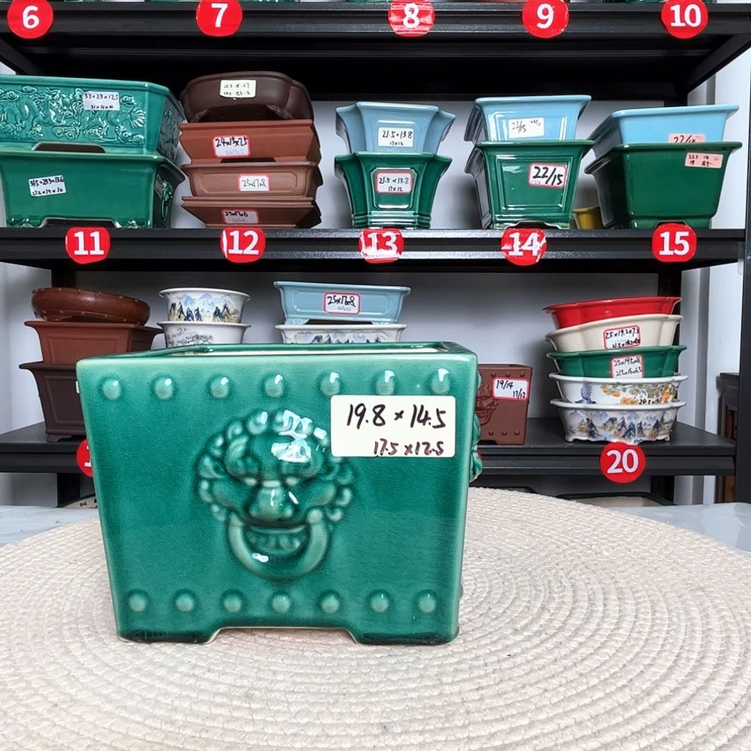 宜兴紫砂花盆直播间