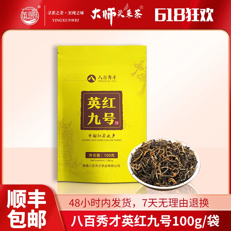英红九号100g茶叶 花果蜜香 香浓耐泡 可试喝