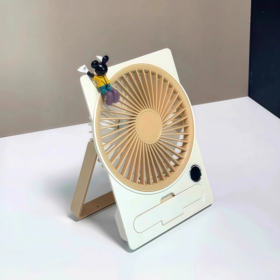 usb小风扇充电式锂电池办公室桌面三档调节学生宿舍轻音大风力