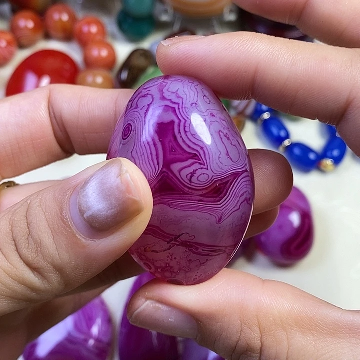 仙***骨玛瑙/玉髓未镶嵌珠宝半成品