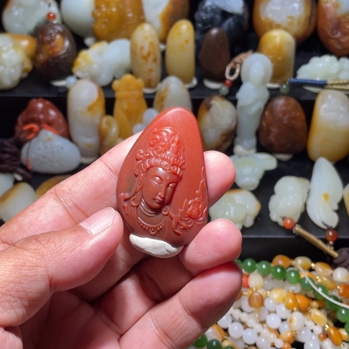 和田玉未镶嵌珠宝奇石守*