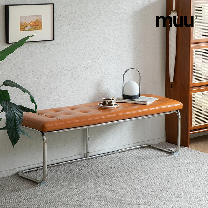 【可可西里长凳】MUU复古长凳北欧日式家用不锈钢椅子餐厅长板凳