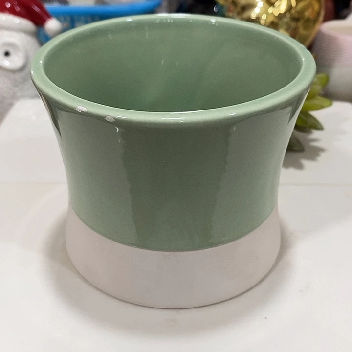 摆件陶盆有孔 微瑕介意勿拍