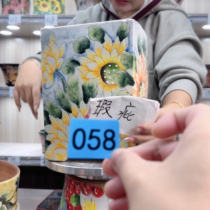 紫砂花盆瑕疵瑕疵