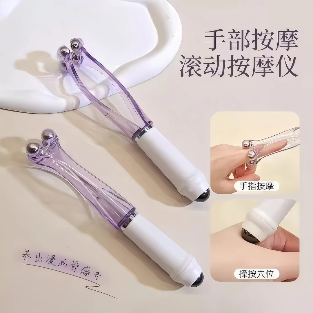 手指按摩器养生滚轮夹疏手指通经络刮手指按摩滚轮成人多功能家用