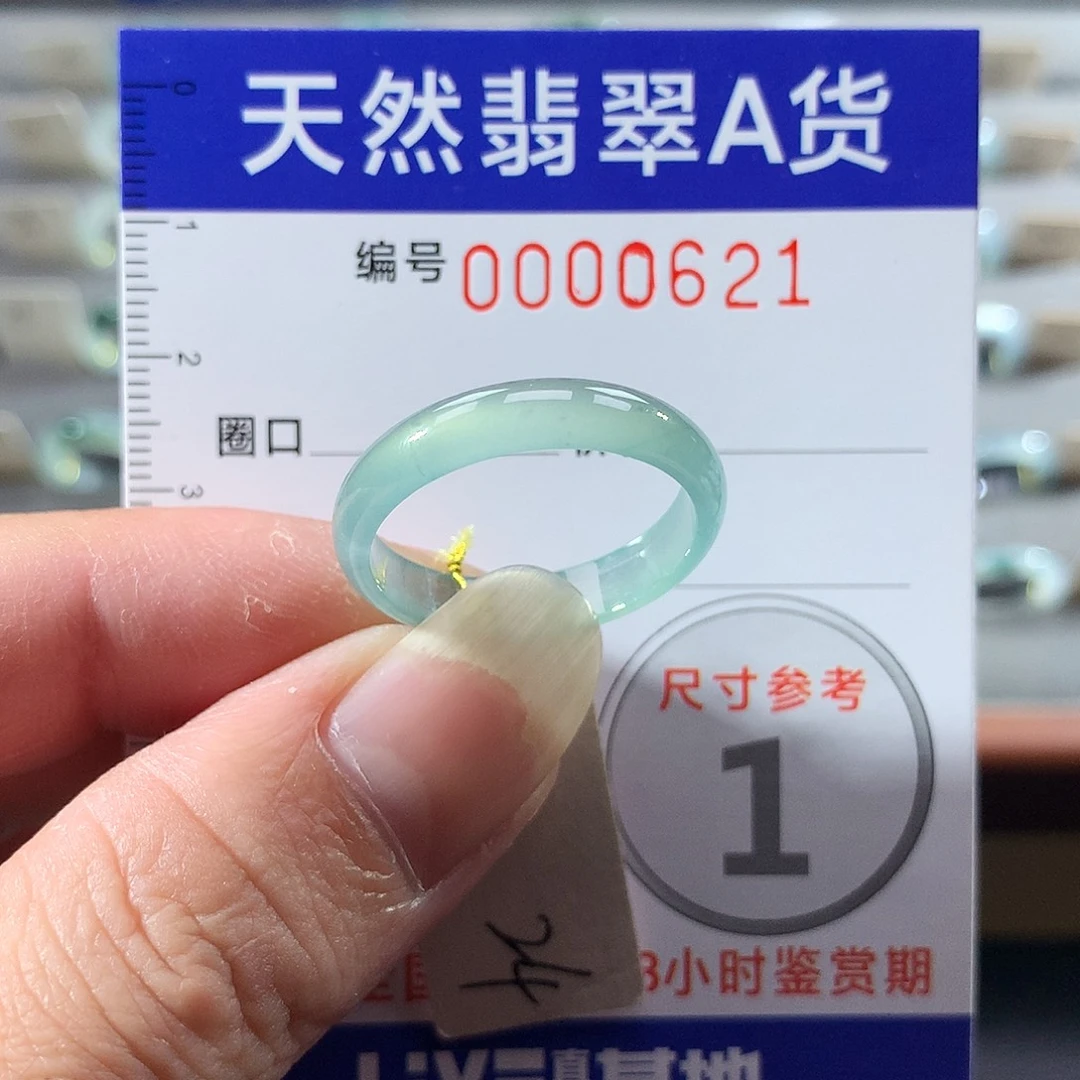 翡翠未镶嵌戒指24号