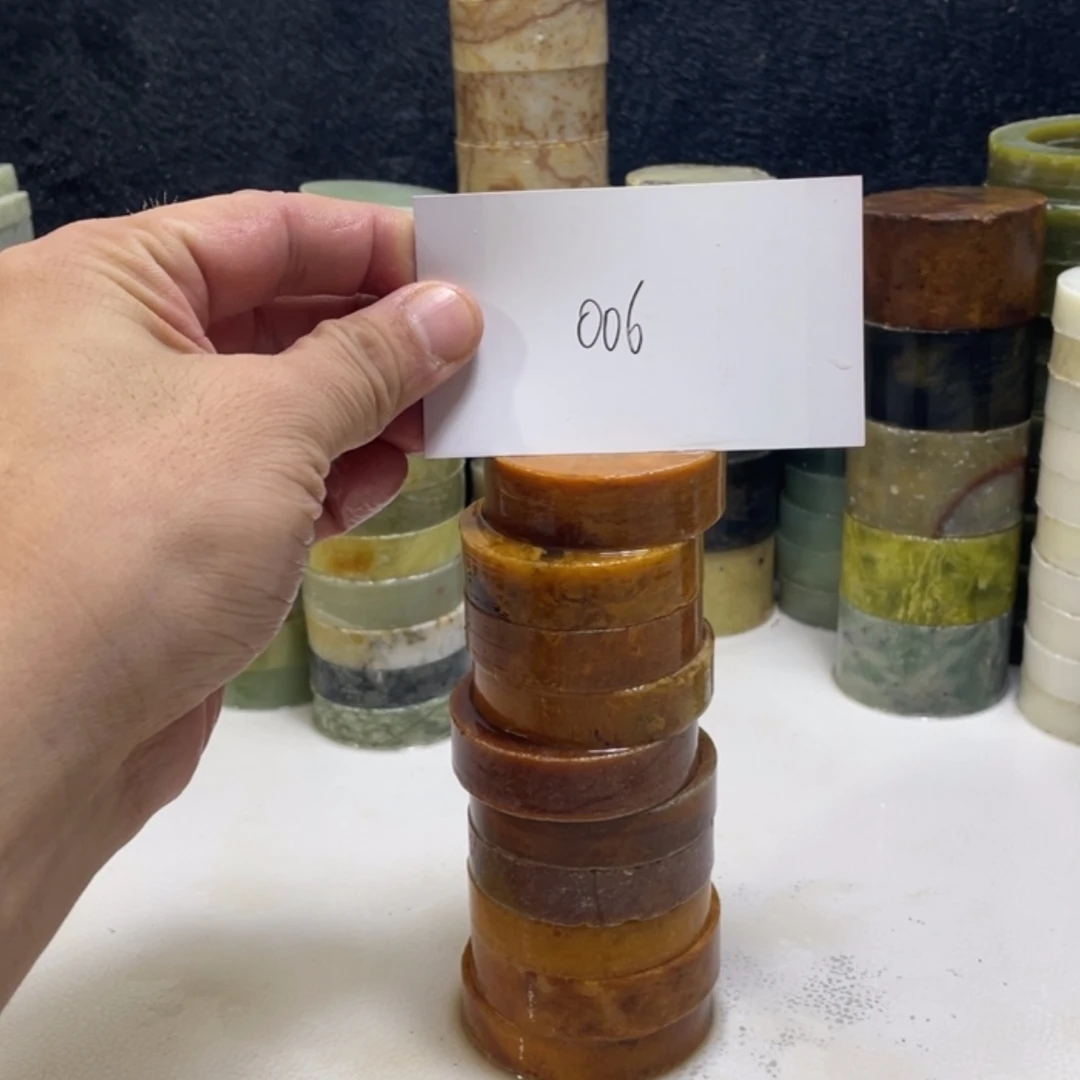 【闪购商品】蛇纹石玉珠宝半成品未镶嵌?*斯