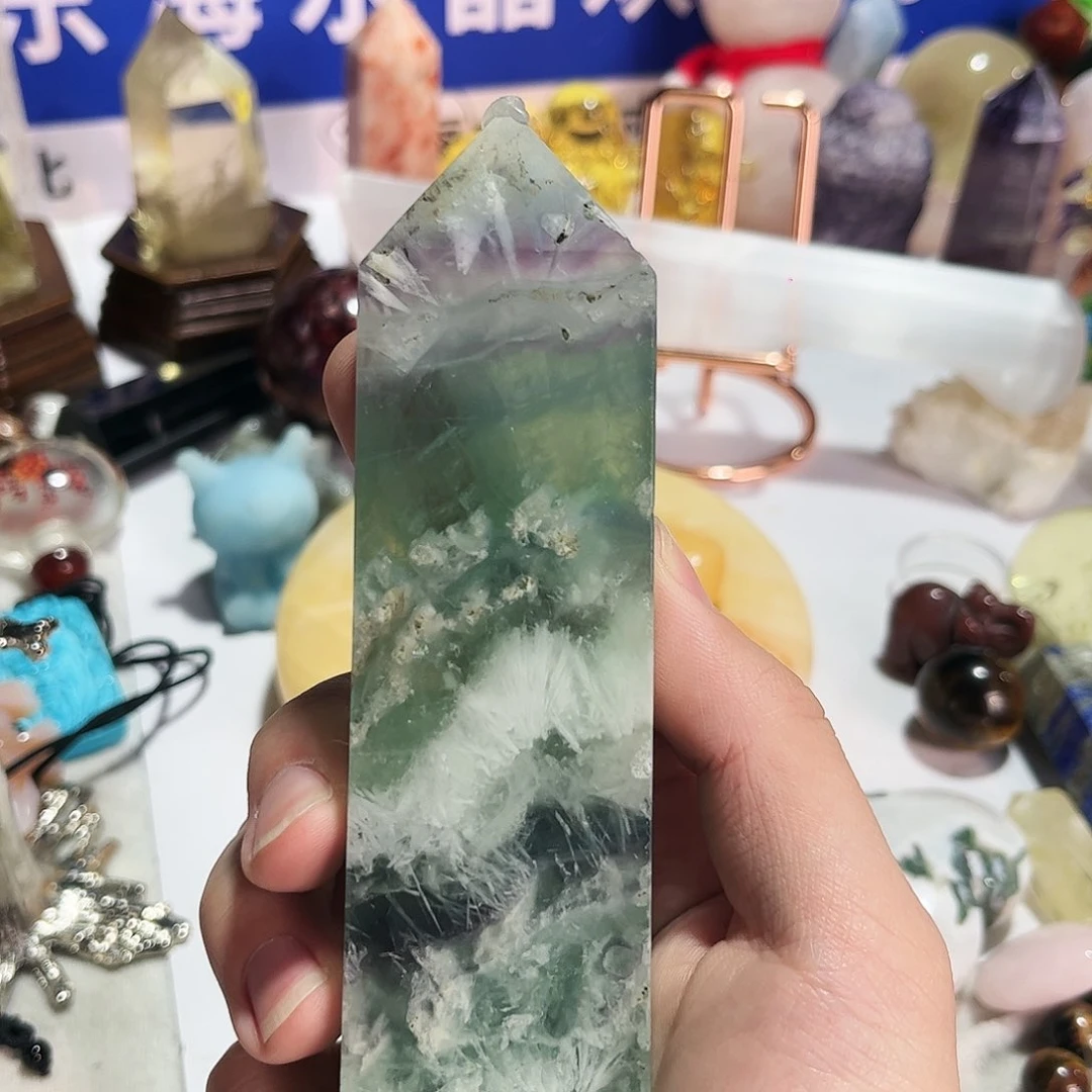 水晶天然水晶微瑕银S925镶嵌