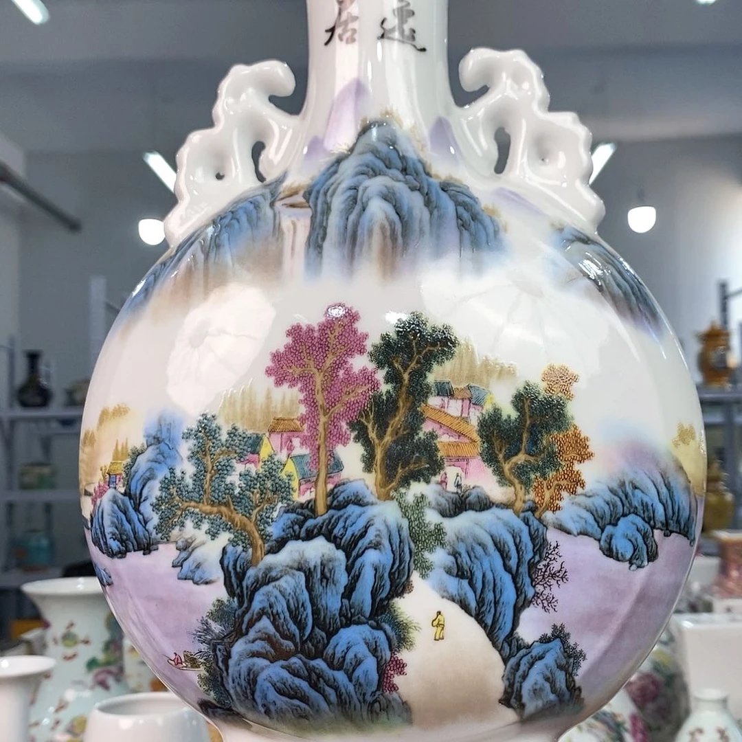 摆件景德镇陶瓷花瓶摆件