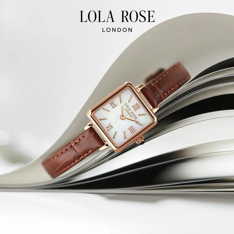 【笑笑】Lola Rose/罗拉玫瑰cube系列小棕表经典气质女时尚女表