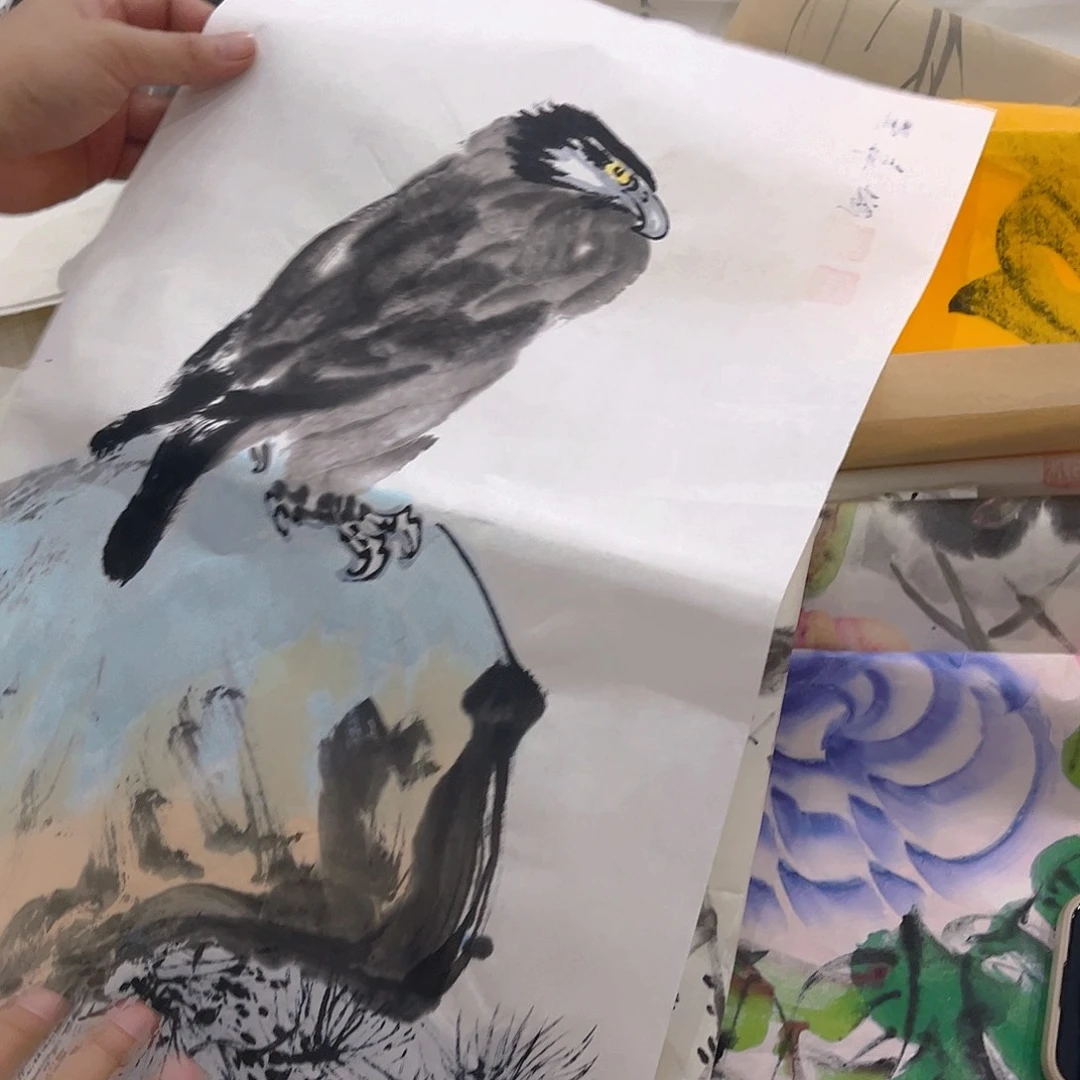 国画纯手绘精品象山画舫