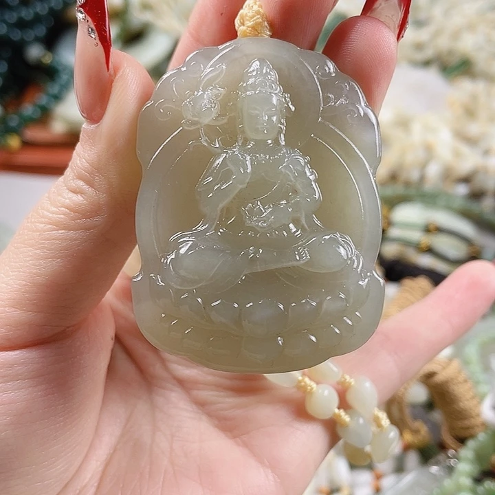 和田玉未镶嵌颈饰