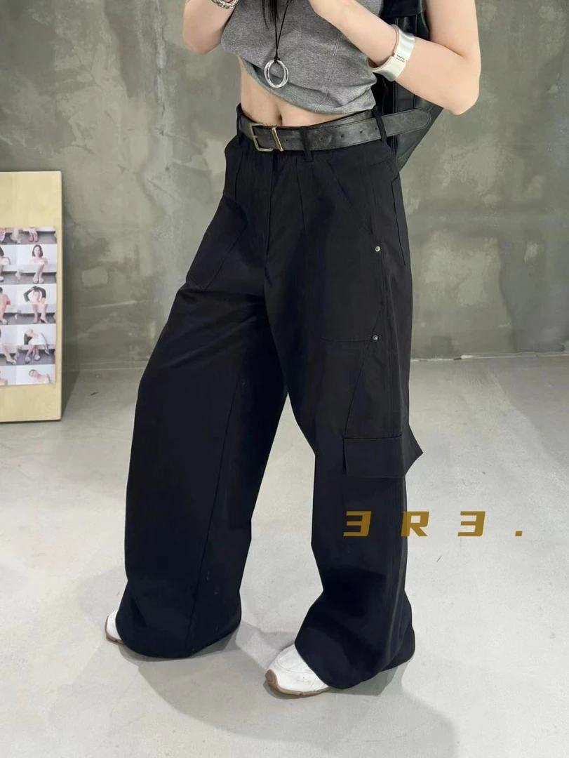 福秒 美式风！大口袋直筒工装休闲裤（XD1883#）喜大东