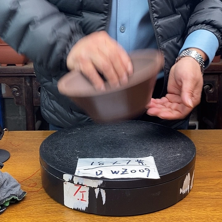 紫砂花盆货号一只WZ009