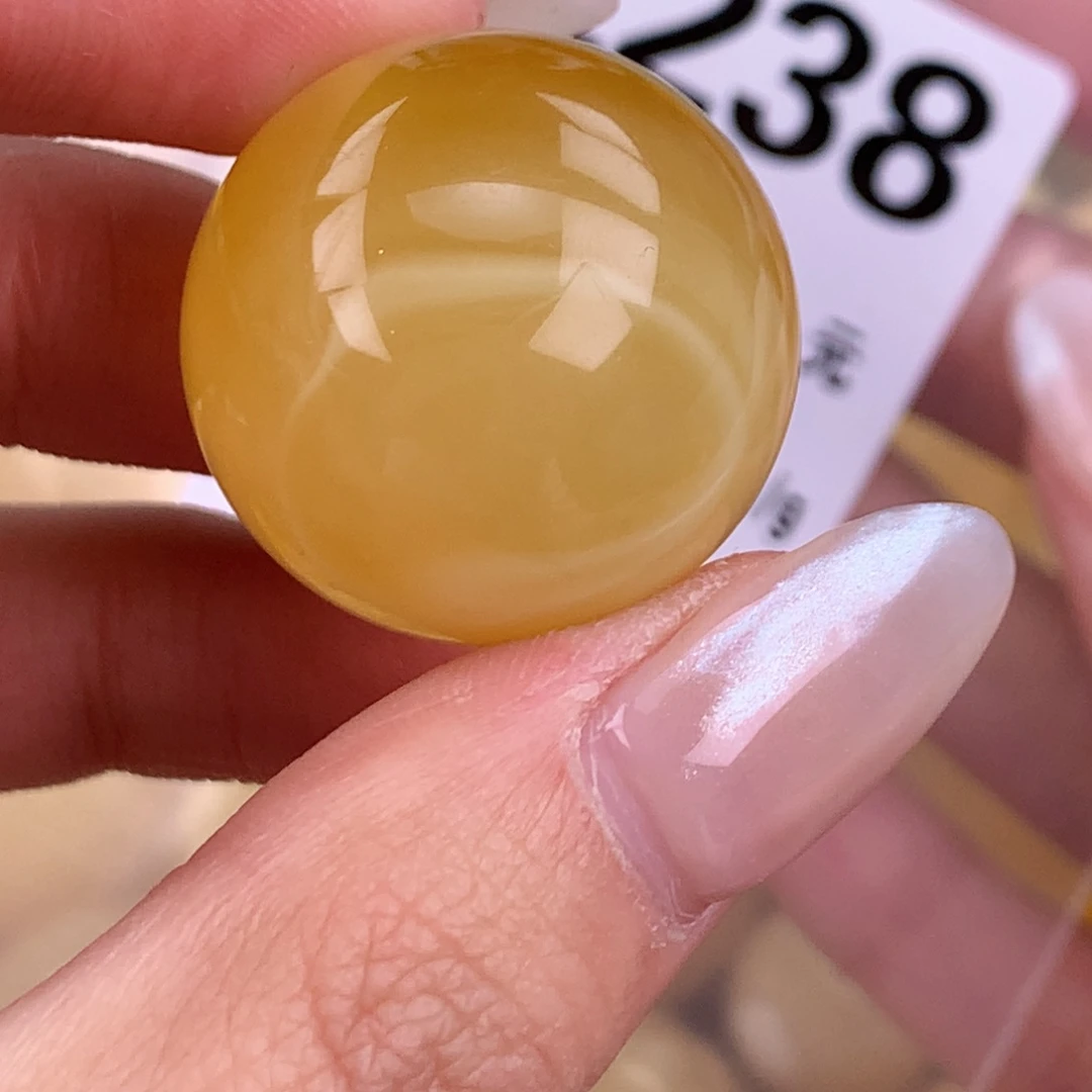 蜜蜡未镶嵌珠宝奇石26.2一颗粉