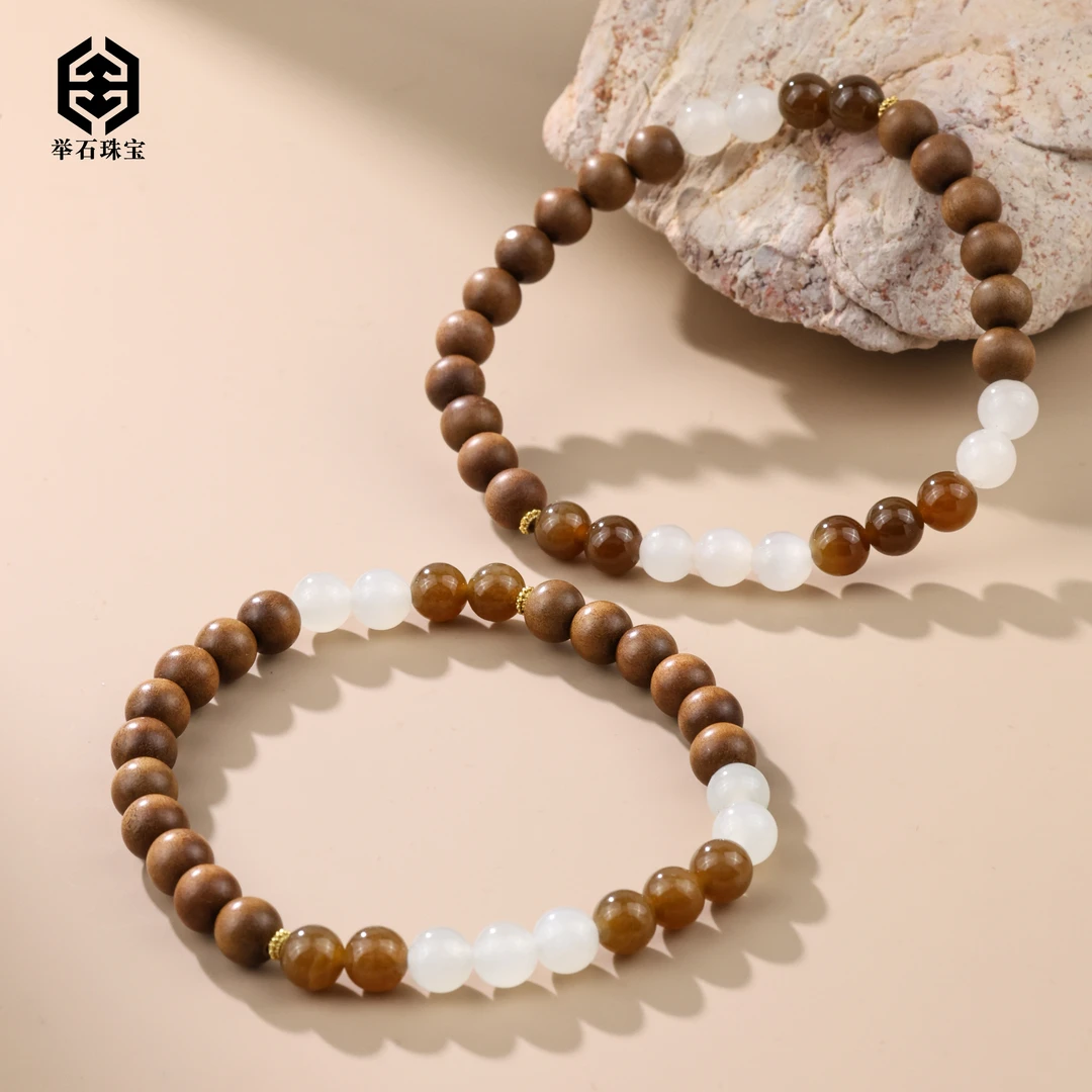 【举石臻品】TH0602-66-948檀香木手串（一件/多样性发/约6mm）F