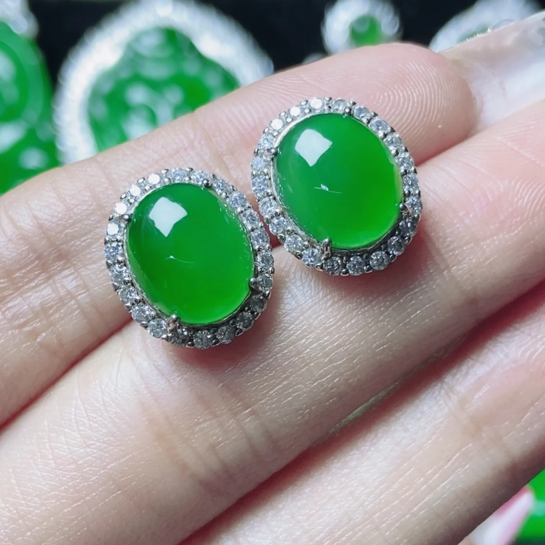 翡翠银S925镶嵌颈饰