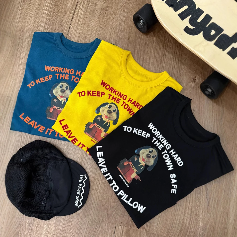 儿童短袖2025男童夏款印花可爱小狗T恤宝宝圆领休闲百搭