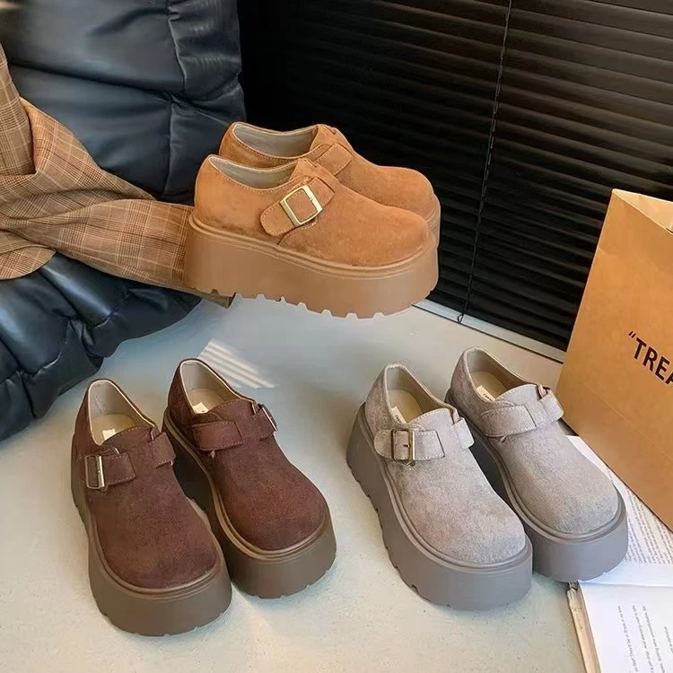 2025春季乐福新品勃肯厚底秀气耐看款时尚百搭松糕底勃肯鞋9902-1