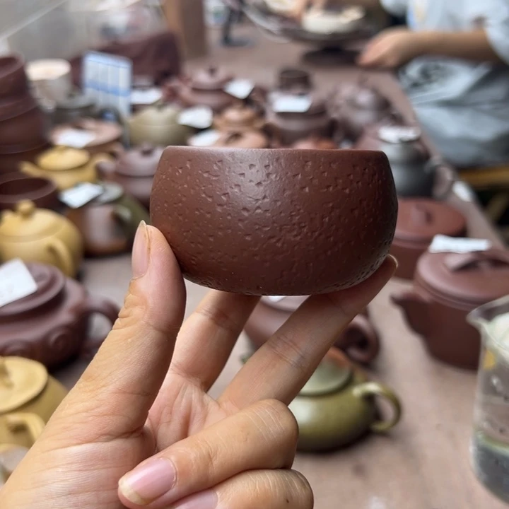 茶壶紫砂紫泥瑕疵80cc一对^_^