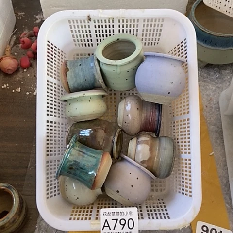 紫砂花盆790瑕疵品口径3到4左右