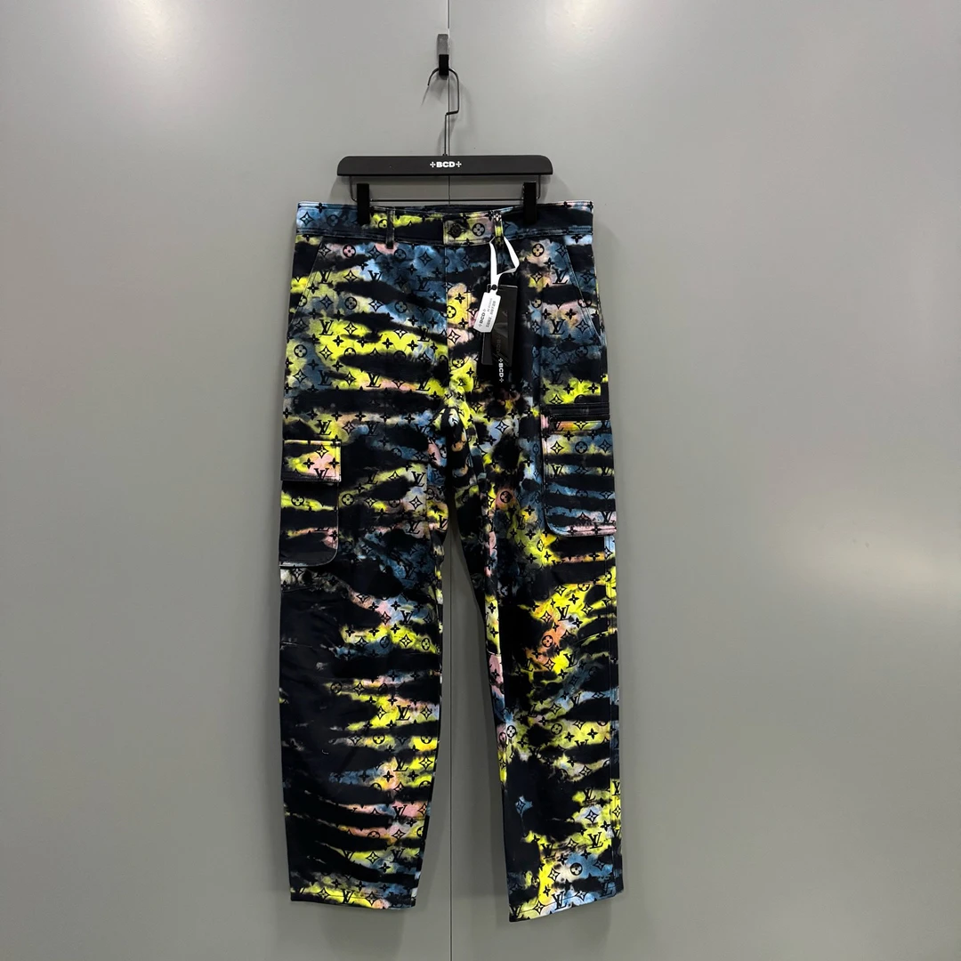 未使用 LouisVuitton/路易威登 j30炫彩镭射老花牛仔裤 015956