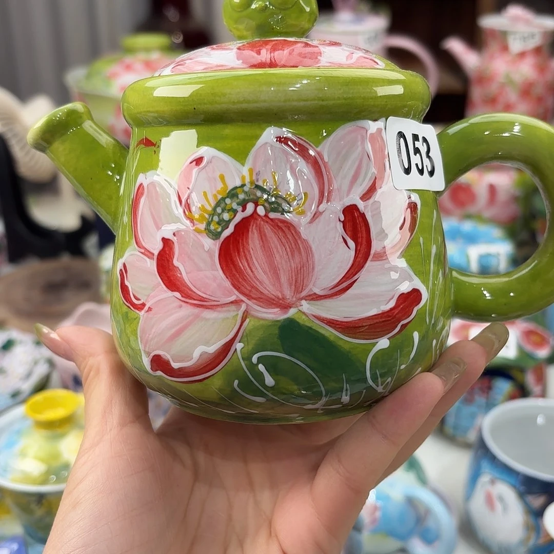 景德镇手绘高温釉下彩陶瓷茶具