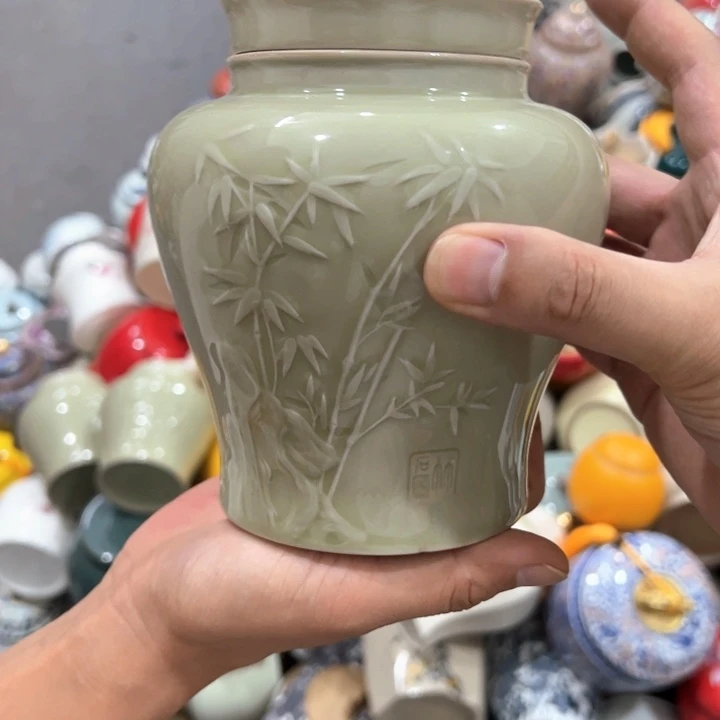 瑕疵福利品陶瓷茶叶罐