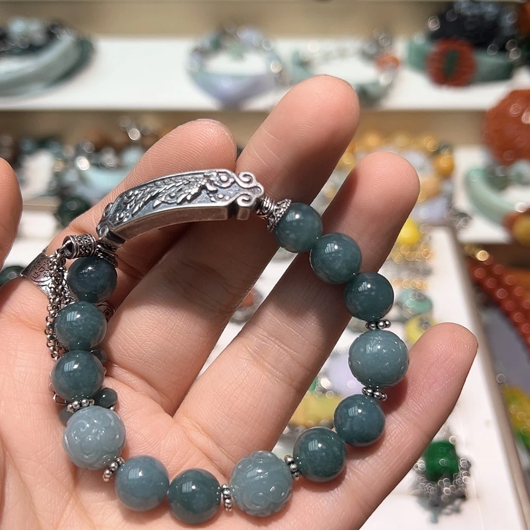 翡翠手链未镶嵌小*爱