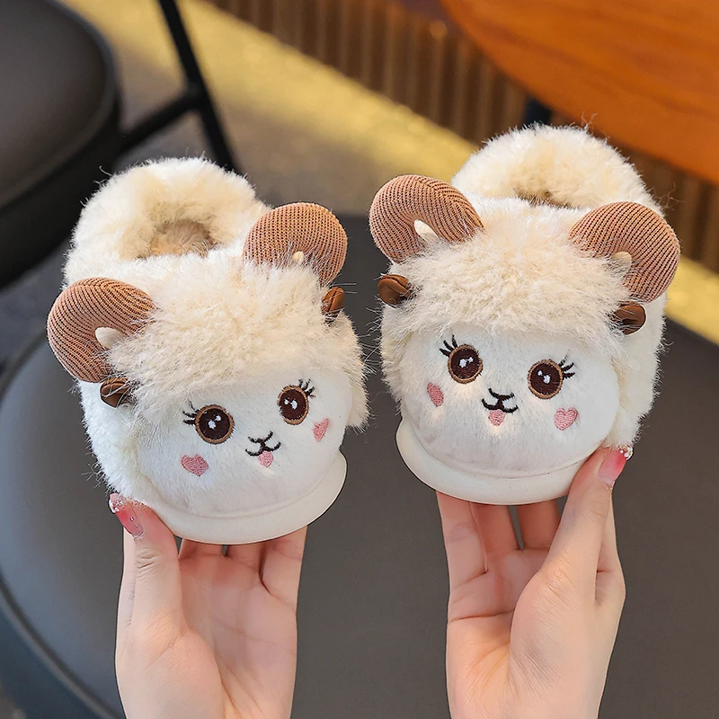 儿童棉拖鞋冬季新品卡通可爱充棉加厚拖鞋男女童室内居家棉拖鞋